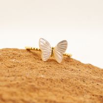 Fashion Gold Fritillary Butterfly Open Ring