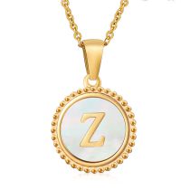 Fashion (including Chain) Baibei Z Stainless Steel Shell 26 Letter Necklace
