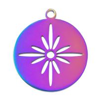 Fashion Color Stainless Steel Hexagram Pendant