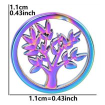 Fashion Color Stainless Steel Tree Of Life Pendant