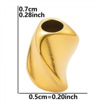 Fashion Gold Stainless Steel Geometric Hole Beads