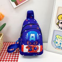 Fashion Captain America Canvas Print Children's Crossbody Bag