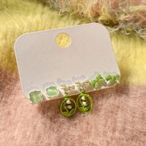 Fashion Green (six-piece Set) Alloy Geometric Earring Set