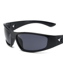 Fashion Bright Black And Gray Film Pentagram Sunglasses