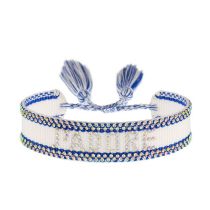 Fashion 10# Cord Braided Diamond Embroidered Bracelet