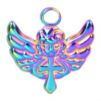 Fashion Color Stainless Steel Angel Pendant