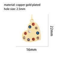 Fashion 8# Copper Inlaid Zirconium Geometric Pendant