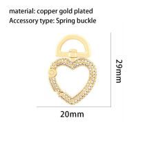 Fashion Love Copper Inlaid Zirconium Geometric Pendant