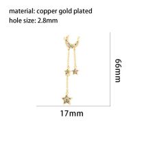 Fashion 9# Copper Inlaid Zirconium Geometric Pendant