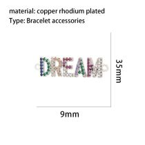Fashion Silver Copper Inlaid Zirconium Geometric Pendant