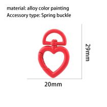 Fashion Red Copper Painted Spring Buckle
