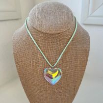 Fashion Style 1 Velvet Crystal Love Pendant Necklace