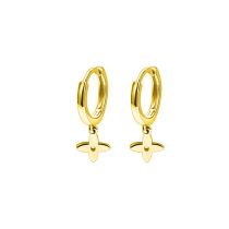 Fashion Gold Four-leaf Clover Earrings Copper Four-leaf Flower Earrings