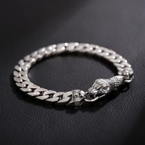 Fashion Silver Alloy Chain Men's Bracelet