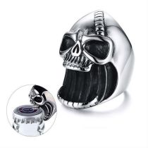 Fashion Silver Alloy Skull Men's Ring