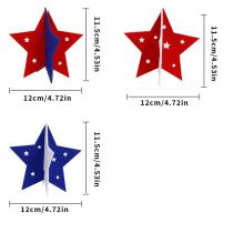 Fashion Five-pointed Star Ornaments (set Of 3) Three-dimensional Five-pointed Star Table Decoration