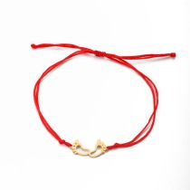 Fashion Gold Titanium Steel Cut Hollow Anklet Rope