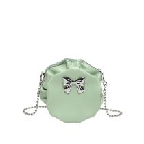 Fashion Green Pu Large Capacity Pleated Crossbody Bag