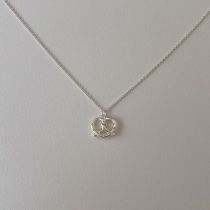 Fashion Silver Metal Geometric Love Necklace
