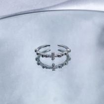 Fashion No. 1 Open Ring Copper And Diamond Geometric Open Ring