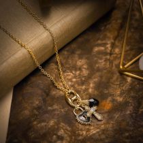 Fashion 1# Gold-plated Copper Geometric Necklace