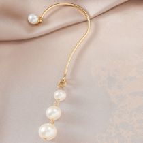 Fashion One Right Ear Long Tassel Pearl Earrings (single)