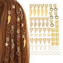Fashion As Shown In The Picture A Set Of 45 Alloy Geometric Braided Hair Button Set