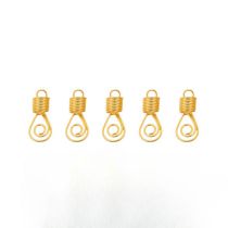 Fashion Water Drops Set Of 5 Alloy Geometric Braided Hair Button Set