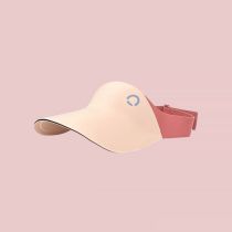 Fashion Round Label Light Empty Top Hat (y2k Millennium Pink) Large Brim Sun Hat