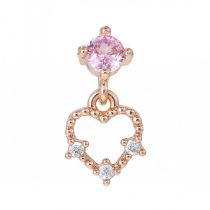 Fashion Twenty One# Copper Diamond-encrusted Geometric Piercing Nails (single)