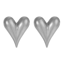 Fashion Silver Copper Love Earrings