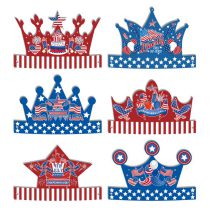 Fashion Independence Day Crown Paper Hat Independence Day Paper Crown Paper Hat