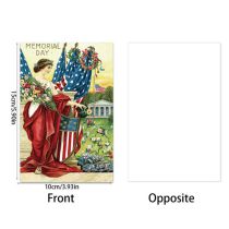 Fashion Independence Day Vintage Greeting Card Independence Day Paper Postcard