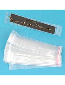 Eco Transparent Color Bracelet Plastic Package (100 pcs)