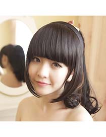 Friendship Nature Black Hairs Banged With Temples