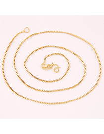 Unique Gold Color Box Earners Chain Decorated Simple Design Cuprum Chains