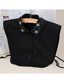 Specialty Black Diamond Decorated Shirt Shape Design