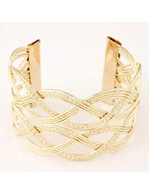 High-quality Gold Color Hollow Out Weave Design