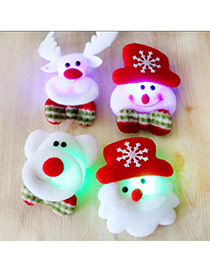 Lovely Random Color Santa Claus Pattern Lighting Design