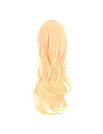 Fashion Light Gold Color Long Curly Design