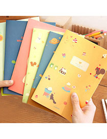 Lovely Random Color Cartoon Girl&cat Pattern Simple Design Paper Stickers Tape