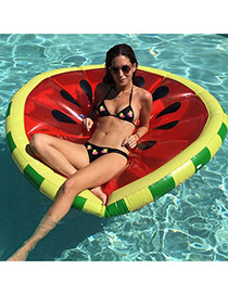 Lovely Red Watermelon Pattern Decorated Tound Shape Swim Ring