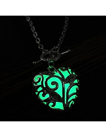 Fashion Green Leaf Shape Decorated Heart Shape Design Bracelet
