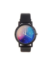 Personality Multi-color Sing Pettern Decorated Simple Wrist Watch