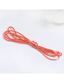 Sweet Pink Pure Color Decorated Multilayer Hair Band