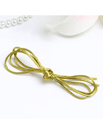 Sweet Khaki Pure Color Decorated Multilayer Hair Band