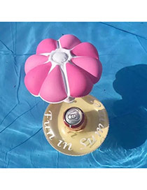 Fashion pink Umbrella Decorated Simple Aerated Cup Base