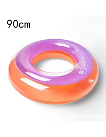 Fashion Orange+purple Color Matching Decorated Double Layer Design Swim Ring