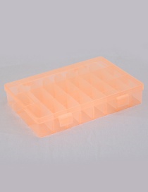 Fashion Orange Pure Color Decorated Square Shape Detachable Storage Box