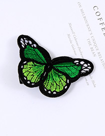 Lovely Green Butterfly Decorated Simple Color Matching Hairpin